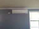 Mini split indoor unit installed on the wall in New Jersey