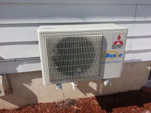 Mitsubishi mini-split outdoor unit in New Jersey